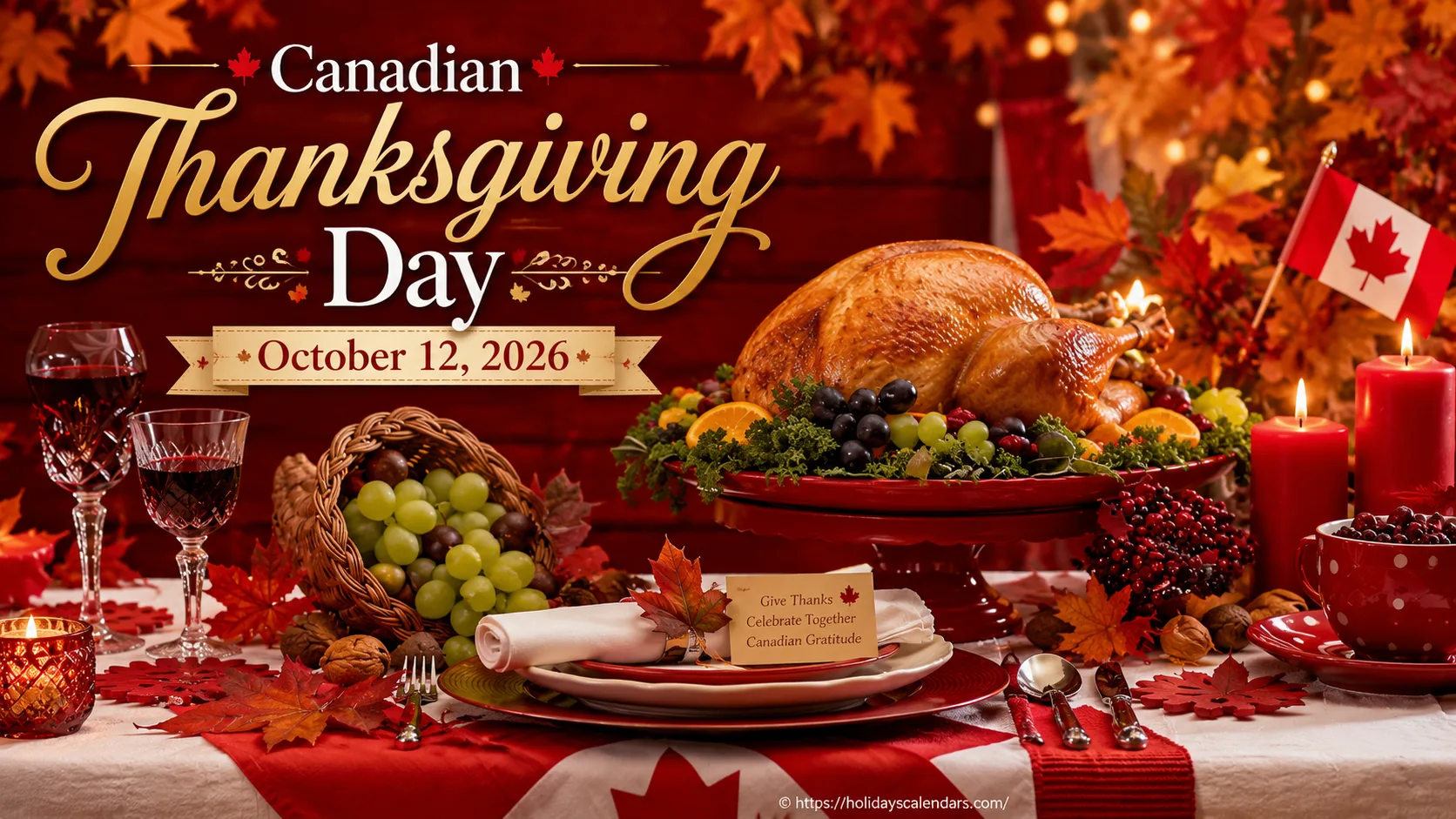 Canadian Thanksgiving Day 2026 image for the October 12 Canada holiday