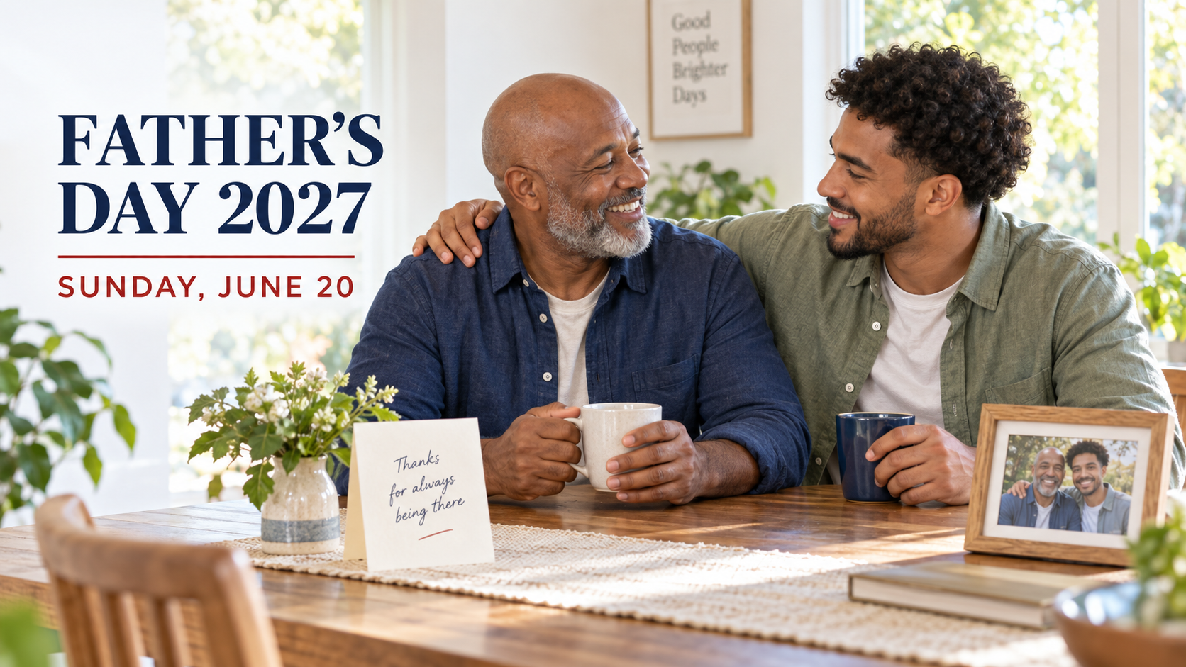 Father's Day 2027 family celebration on Sunday June 20